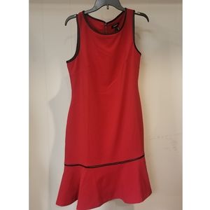 DKNY Red Sleeveless Dress Size 12